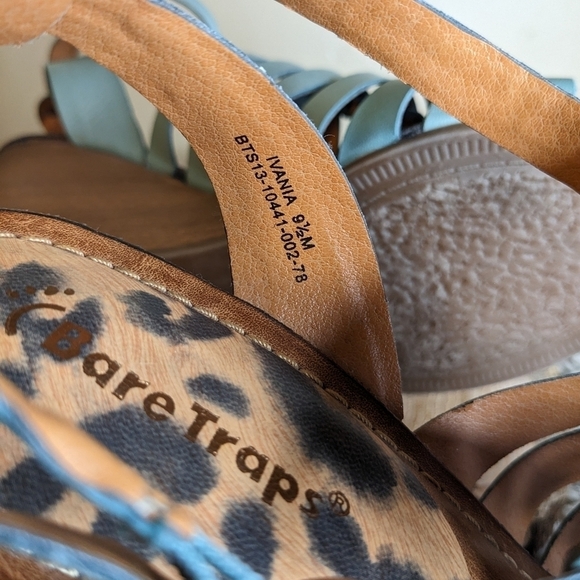 Baretraps Teal Ivania Leather Sandals Size 9.5 M - Picture 7 of 11